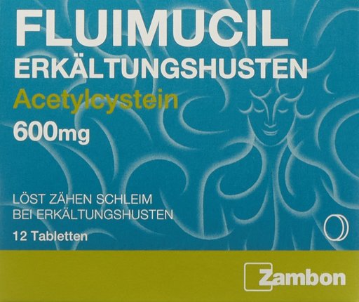 FLUIMUCIL Erkältungshusten Tabl 600 mg 12 Stk