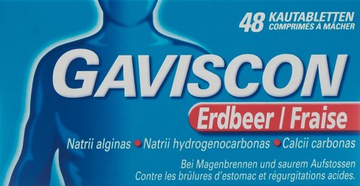 GAVISCON Kautabl Erdbeer 48 Stk