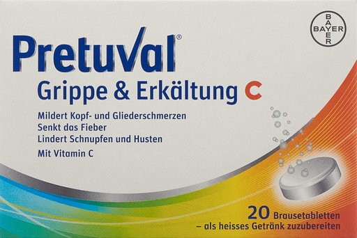 PRETUVAL Grippe und Erkältung C Brausetabl 20 Stk