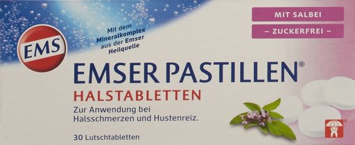 EMSER Pastillen zuckerfrei mit Salbei 30 Stk