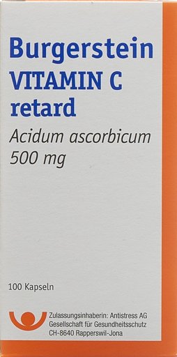 BURGERSTEIN Vitamin C Ret Kaps 500 mg Ds 100 Stk