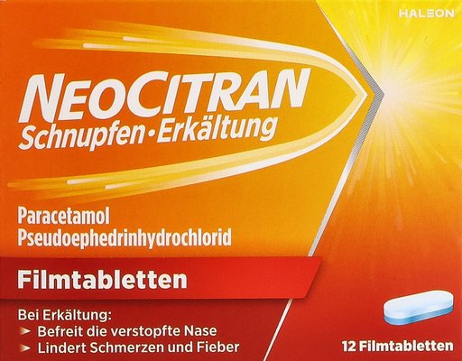 NEOCITRAN Schnupfen/Erkältung Filmtabl 12 Stk