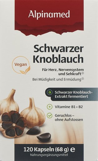 ALPINAMED Schwarzer Knoblauch Weichkaps 120 Stk