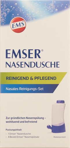 EMSER Nasendusche + 4 Btl Nasenspülsalz
