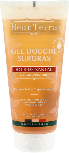 BEAUTERRA Duschgel reichhaltig Sandelholz 200 ml