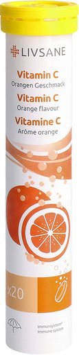 LIVSANE Vitamin C Orangen Geschmack 20 Stk