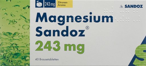MAGNESIUM Sandoz Brausetabl 40 Stk