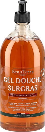 BEAUTERRA Duschgel reichhaltig Sandelholz 1000 ml