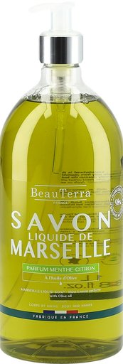 BEAUTERRA Flüssigseife Marseille Minze Zit 1000 ml