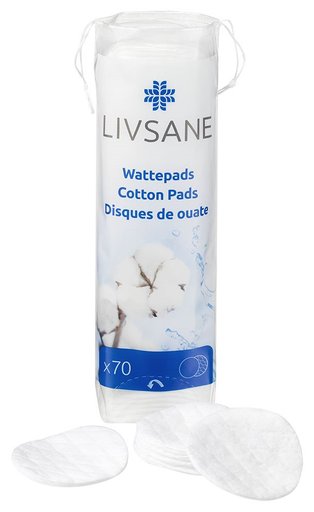 LIVSANE Wattepads 70 Stk