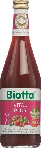 BIOTTA Vital Plus Preiselbeere & Hanf 5 dl