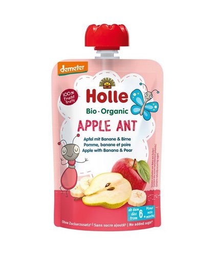 HOLLE Apple Ant Pouchy Apfel Bana Birne 100 g