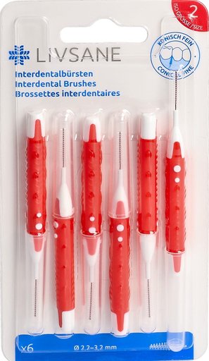 LIVSANE Interdentalbürsten konisch fein 6 Stk