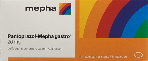 PANTOPRAZOL Mepha gastro Filmtabl 20 mg 14 Stk