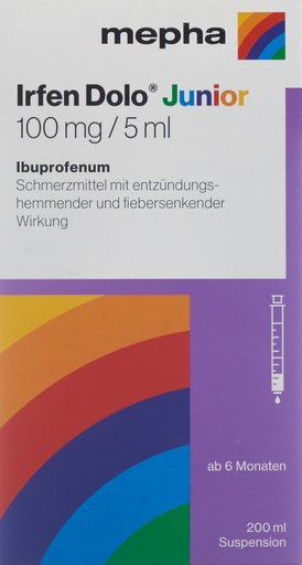 IRFEN DOLO Junior Susp 100 mg/5ml Fl 200 ml