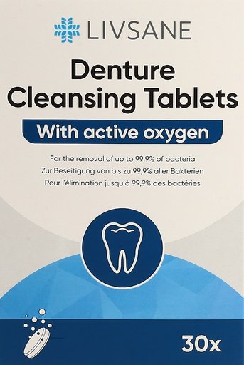 LIVSANE Gebissreinigungstabletten 30 Stk