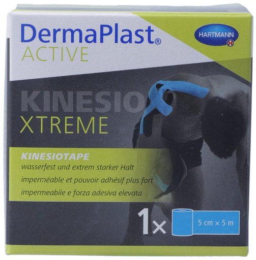 DERMAPLAST Active Kinesiotape Xtreme 5cmx5m blau