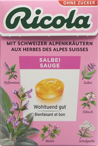 RICOLA Bonbons Salbei oZ mS Box 50 g