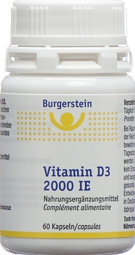 BURGERSTEIN Vitamin D3 Kaps 2000 IE Ds 60 Stk