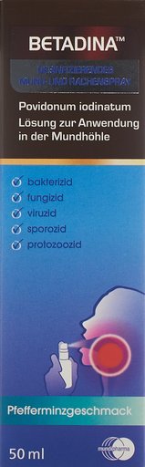 BETADINA desinfizierendes Mund-u Rachenspray 50 ml