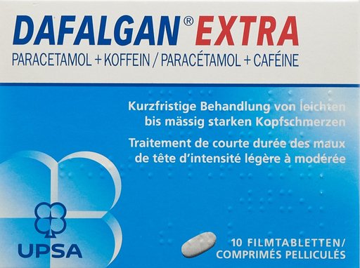 DAFALGAN EXTRA Filmtabl 500/65 mg 10 Stk