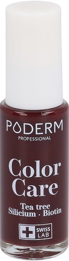 PODERM Vernis Color Care 437 Rouge Noir Fl 8 ml