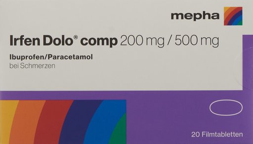 IRFEN DOLO comp Filmtabl 200 mg/500 mg 20 Stk