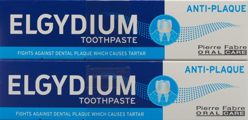 ELGYDIUM Anti-Plaque Zahnpasta Duo 2 x 75 ml
