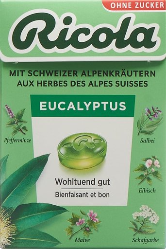 RICOLA Bonbons Eucalyptus oZ mS Box 50 g