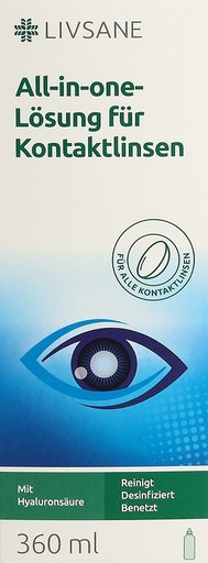 LIVSANE All-in-one-Lösung f Kontaktlinsen 360 ml