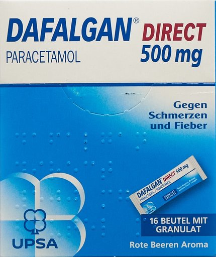 DAFALGAN Direct Gran 500 mg Rote Beeren 16 Stk