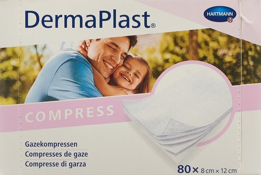 DERMAPLAST Compress 8x12cm Box 80 Stk