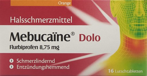 MEBUCAÏNE Dolo Lutschtabl 8.75 mg 16 Stk