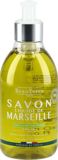 BEAUTERRA Flüssigseife Marseille Minze Zit 300 ml