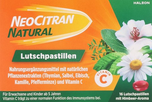 NEOCITRAN Natural Lutschpastillen 16 Stk