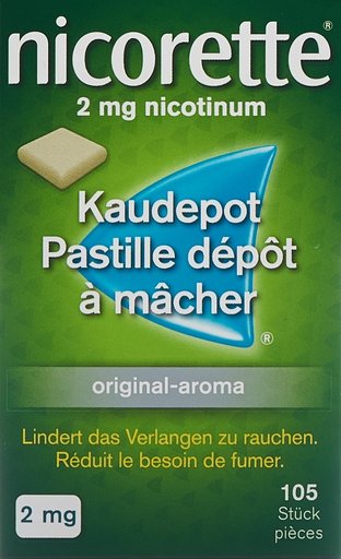 NICORETTE Original Kaudepots 2 mg 105 Stk