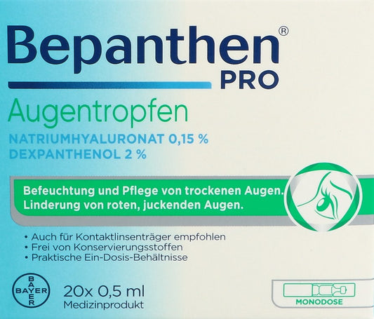 BEPANTHEN PRO Augentropfen 20 Monodos 0.5 ml